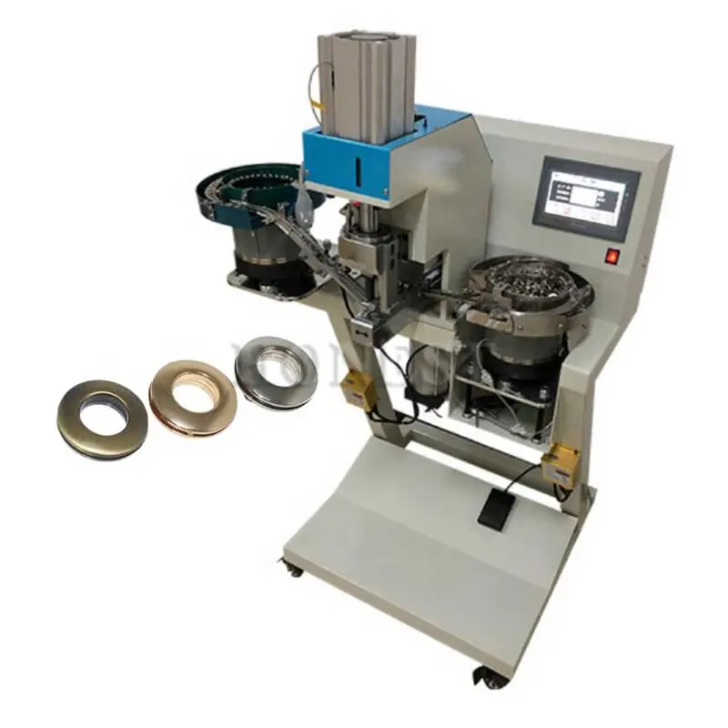 Máquina profesional de prensado de ojales, punzonadora automática de ojales, máquina de fabricación de ojales