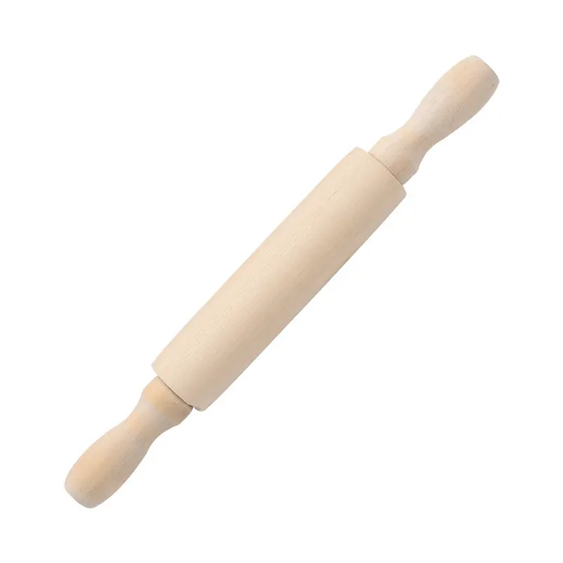 Rouleaux à pâtisserie en bois rustique, mini rouleau à pâtisserie en bois de 20cm pour enfants