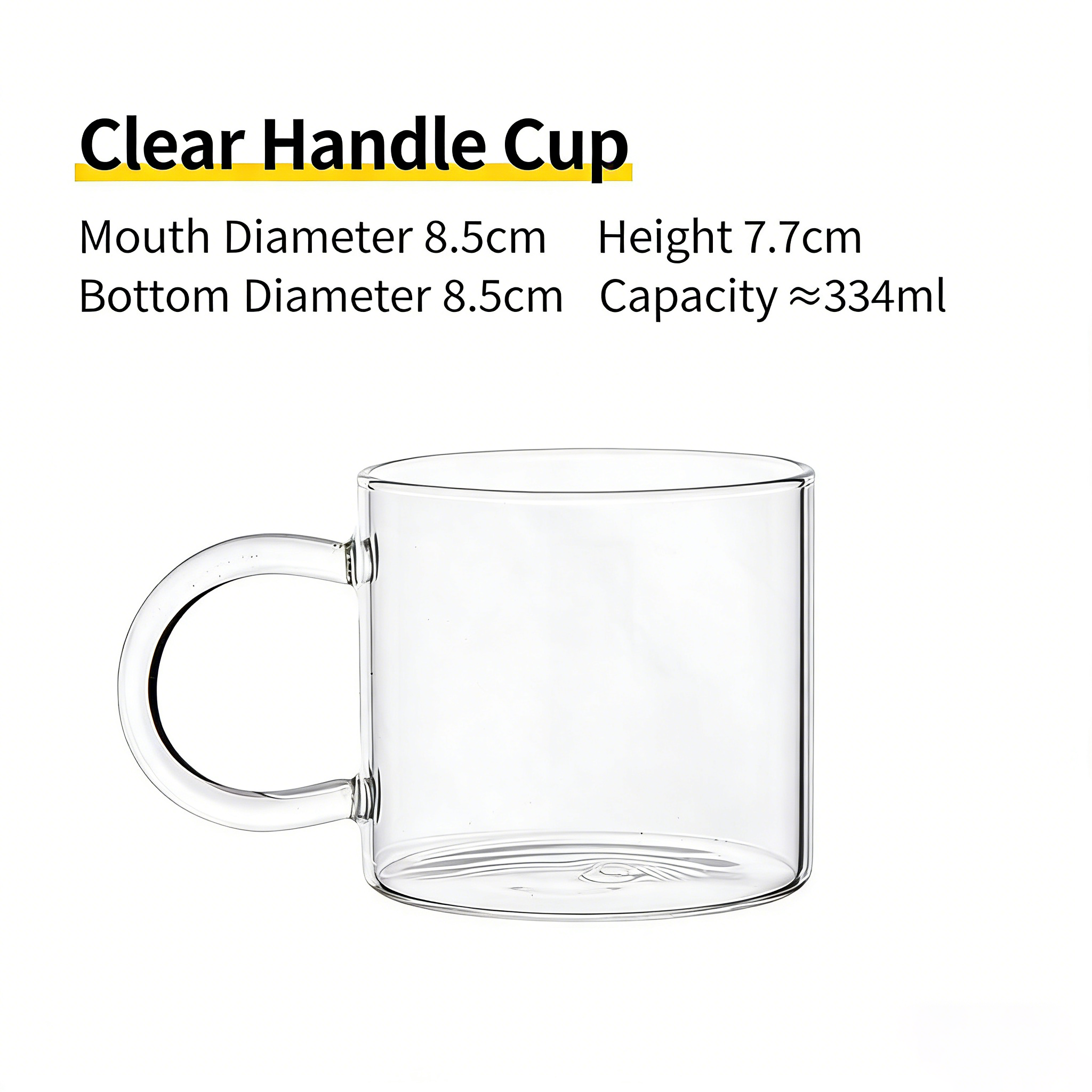 Verre transparent de type C