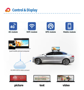 Siêu sáng Wifi p2.5 ngoài trời kỹ thuật số biển và hiển thị xe Roof taxi quảng cáo HD đầy đủ màu sắc hàng đầu Màn hình LED - Product Image 4