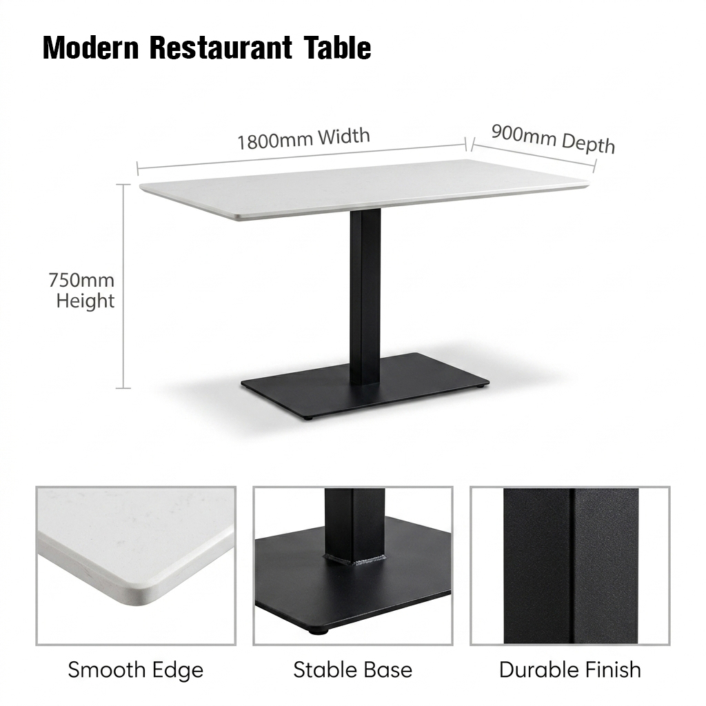 Tavolo lungo 1800 mm x 700 mm