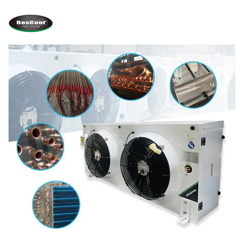 36000btu industria aria condizionata refrigerazione e scambiatore di calore attrezzature 4HP walk in cella frigorifera evapor unità di raffreddamento di grandi dimensioni