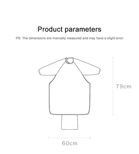 Mới cho bé ăn Yếm trẻ em che phủ cho ăn độc lập tích hợp Thảm ăn Bàn Ăn bao quanh dài tay - Product Image 6