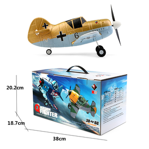LKおもちゃ新しいRCおもちゃA250WLおもちゃ2.4G 3D6gyro rc4CHハイシミュレーション飛行機BF-109モデル - Product Image 5