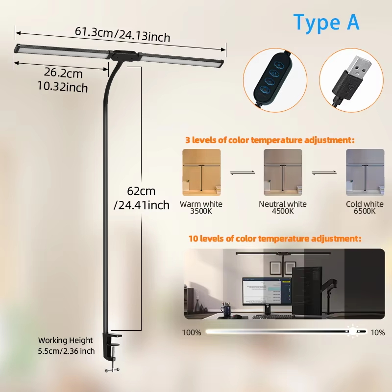 Type A - Variation de couleur à trois niveaux