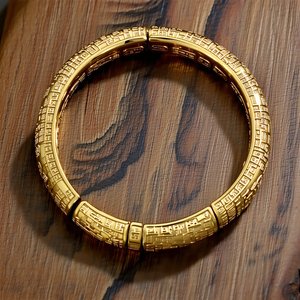 Aizl מותאם אישית שרוול פתוח צמיד 18k 18k מצופה זהב nezha 2 מיסטיטי קיאנקון מעגל תליון אומץ אישית אומץ לב אנרגיה אישית תכשיטי אנרגיה