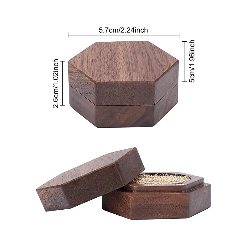 ที่กำหนดเอง1.6นิ้วมินิรอบกล่องไม้ขนาดเล็กการจัดเก็บกล่องไม้แหวนแต่งงานกล่องเก็บเครื่องประดับ