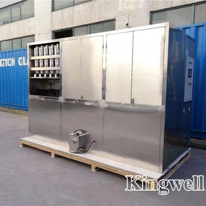 Industriale ice cube maker machine 2 ton con imballaggio e sistema di generatore - Product Image 3