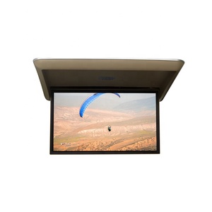 Wide View Angle 24&quot; Van Roof Monitor Remote Control Motorized Mini Bus Train RV HD Video <strong>Display</strong> Ceiling Flip Down Monitor - Product Image 2