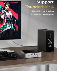 Gaming-Mini-PC der 13. Generation Intel I9 13900H I7 13700H 2 xDDR5 PCIE 4.0 Dual 2,5G LAN NUC-Desktop-Computer 2x4K HD WiFi6 Thunderbolt 4.0 - Product Image 2