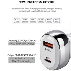 OEM Mobile Phone PD 33W <strong>38W</strong> 45W PD20W 30W QC3.0 USB C Quick Charge Type-c Dual Usb Type C Port Mini Car <strong>Charger</strong> - Product Image 6