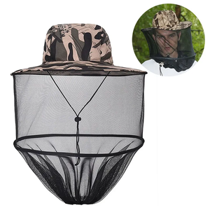 Sombrero de protección solar plegable al aire libre con malla de red para la cabeza Protección facial para acampar Senderismo Apicultura - Product Image 4