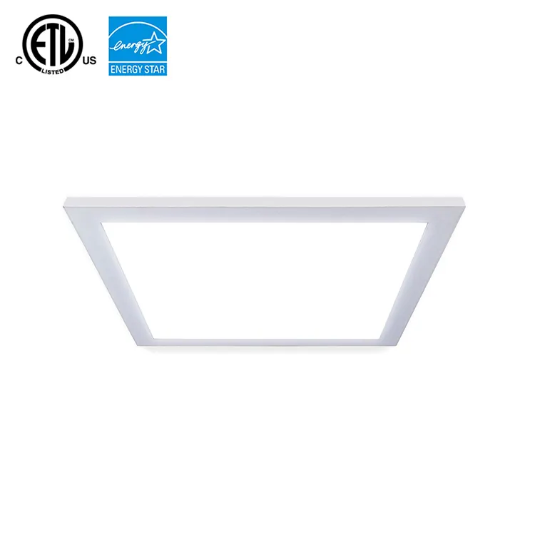 Plafonnier LED encastrable pour le plafond, disponible en noir, blanc ou en argent, 600x600, 595