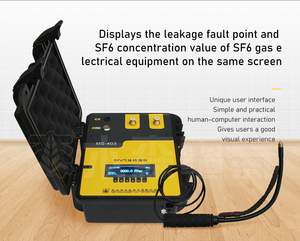 Nouvel arrivage Détecteur de fuite de gaz portable SF6 Analyseur de pureté Détecteur de fuite de gaz SF6 Détection quantitative de NDIR - Product Image 6
