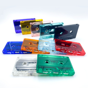 促销定制音频印刷透明盒包装盒式磁带盖 - Product Image 4