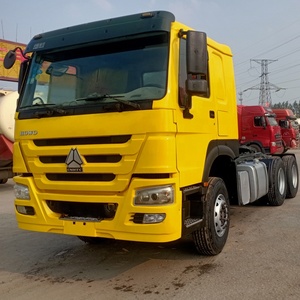 Kullanılan Howo 371/375HP manuel şanzıman traktör kamyon 6x4 sürücü tekerlek dizel yakıt sol direksiyon Euro 3 emisyon ağır segmenti