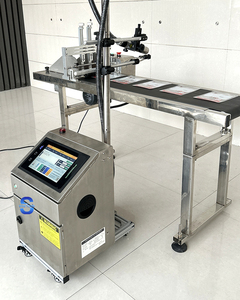 Tinten strahl drucker mit kleinem Zeichen Tinten strahl Batch-Codierung CIJ-Drucker Voll automatisches Logo-Barcode-Code-Druck gerät