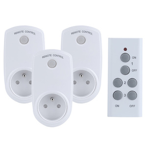 ปลั๊กไฟฟ้าอัจฉริยะรีโมทคอนโทรลแบบไร้สายเต้ารับ RF 433MHz สำหรับบ้านจากฝรั่งเศส - Product Image 2
