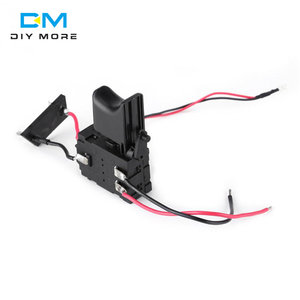 DC 7.2 V-24 V 12V 16A batteria al litio trapano elettrico regolatore di velocità interruttore a grilletto pulsante con indicatore luminoso - Product Image 4