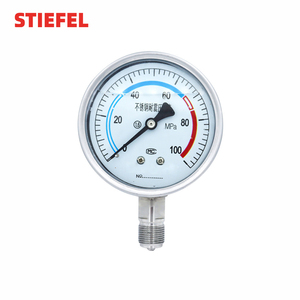 Các nhà sản xuất trực tiếp cung cấp 1.6mpa Brass chủ đề kết nối áp kế thép không gỉ Glycerin điền đo áp suất - Product Image 2