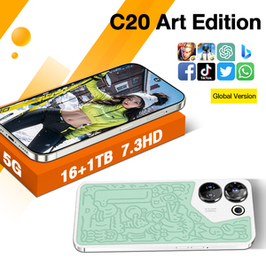 חדש c20 אמנות טלפון חכם וידאו hd מלא אלחוטי טלפון pornos xxl וידאו תכונה זול טלפונים תכונה זיכרון גדול 5g טלפון נייד