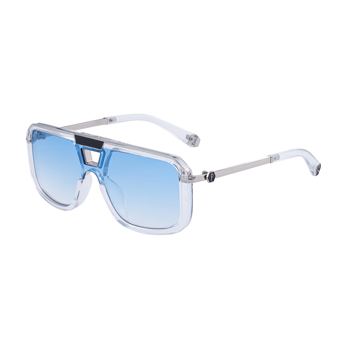 C10 Matte Transparency Silver Gradient Blue