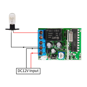 315/433 MHZ DC12V tensione unico canale Wireless Controller trasmettitore e ricevitore - Product Image 3