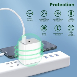 20W PDデュアルUSB C/Aコンパクト壁充電器高速充電器iPhone用サムスンAndroidデバイス用OTP & OVPプロテクション - Product Image 6