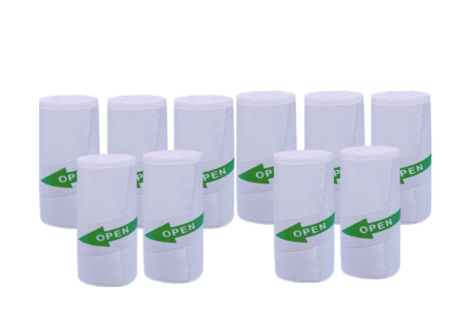 Papier autocollant adhésif blanc-20 rouleaux
