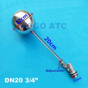 Ar Alta temperatura água nível controlador DN15 DN20 Cold and Hot Water Tank <span class=keywords><strong>Float</strong></span> Valve 1/2 "3/4" aço inoxidável válvula de toalete