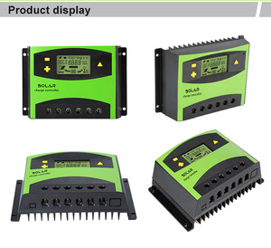 Regulador Solar inteligente, sistema de energía de 10A, 20A, 30A, 40A, 50A, 60A, PWM, 12V/24V, 48V, CA a CC - Product Image 2