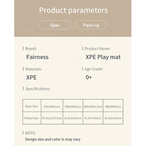 公平定制儿童地毯玩伴XPE可折叠玩汽车和玩具游戏学习和娱乐安全婴儿爬行垫 - Product Image 5