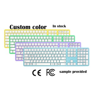 Custom Teclado Clavier Azerty Spanish <strong>Keyboard</strong> White <strong>bluetooth</strong> Toetsenbord <strong>Computer</strong> Key Board Wireless <strong>Keyboard</strong> - Product Image 1