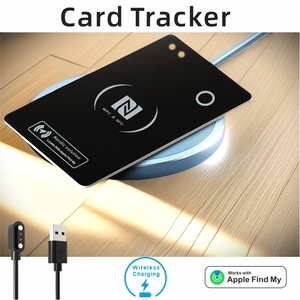 MFI NFC正弦カードトラッカー充電式小型ロケータスマートタグアンチロストトラッカーファインダーGpsTracker Work with Apple Find My - Product Image 2