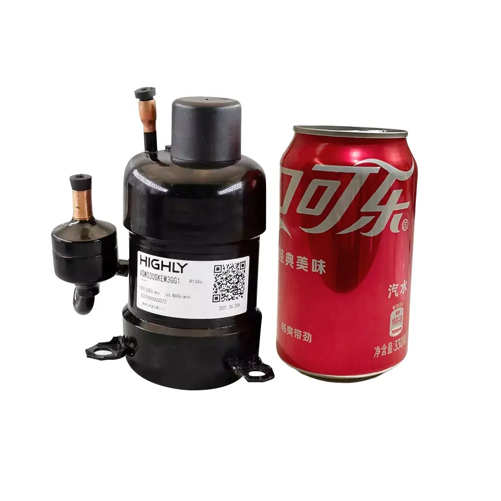 HIGHLY Portable Miniature DC Frequency Conversion Rotary Compressor refriger R134a Refrigerant refrigerator parts