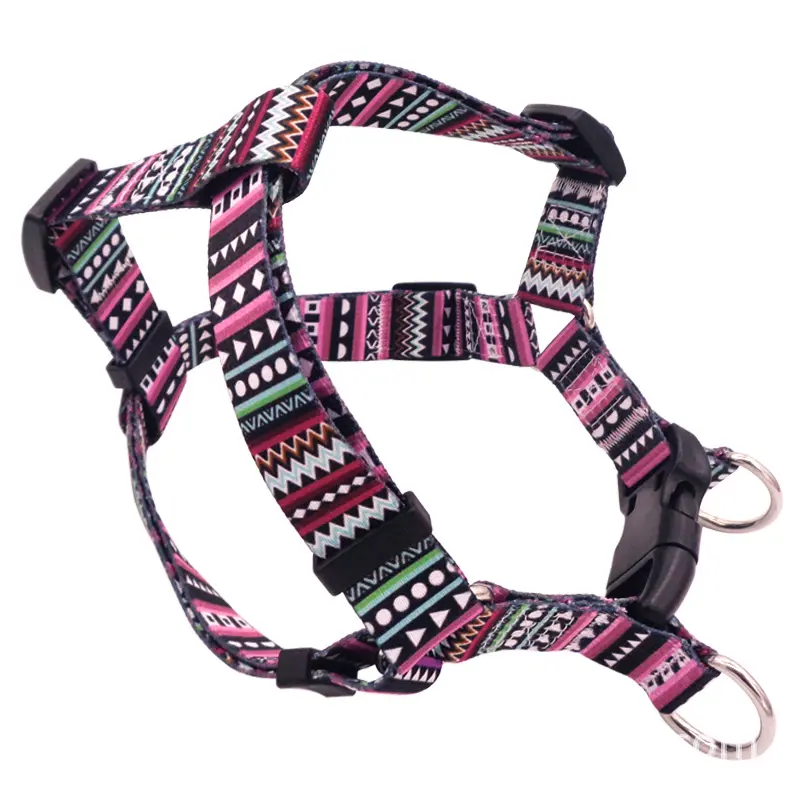 2021 Hot Selling Dog Harness Vest Pattern Waterproof Dog Harness Leash Polyester and Matching Harness