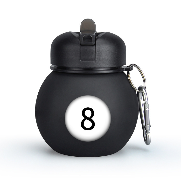 Bouteille de billard en silicone 350 ml noire