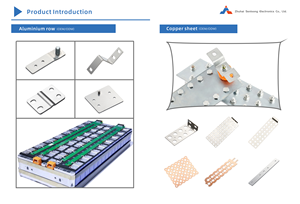 Custom Thickness 0.05mm-3.0mm Aluminum <strong>Busbar</strong> Row Battery Pack Connector Stamping Aluminum Sheet