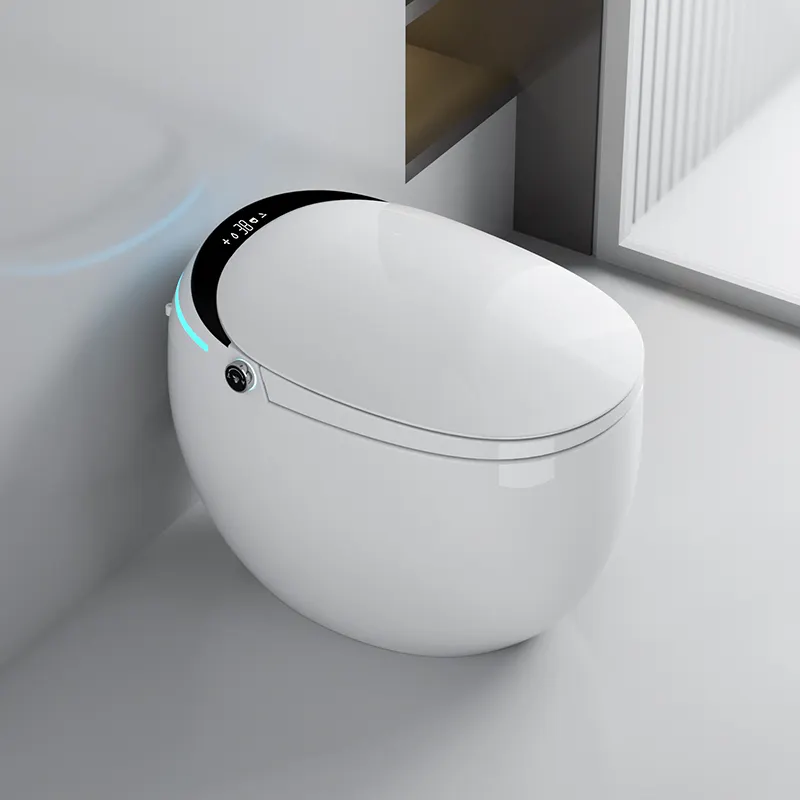 Toilette moderne intelligente Cuvette électronique automatique en céramique avec capteur d'ouverture automatique Toilette intelligente intelligente
