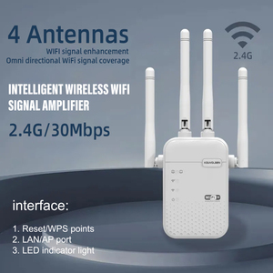 300mbps无线中继器四信号天线，扩展Wifi覆盖信号增强迷你家庭路由器Repe - Product Image 2