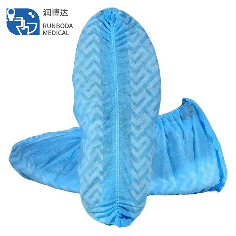 disposable shoe cover nonwoven fabric antislip 100 pcs/pack anti slip medical shoe covers disposable