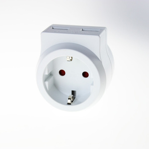 Werkseitiges USB-Netzteil 2 USB 1 Typ-C-Reise adapter buchse EU-Verlängerung steckdose - Product Image 5