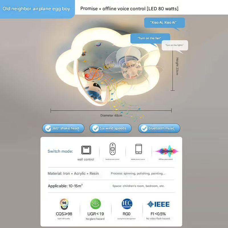 【Eye-protection moving head fan light】Bluetooth speaker