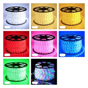 110V 220V <span class=keywords><strong>RGB</strong></span> 13mm360度フレキシブルラウンド<span class=keywords><strong>LED</strong></span>ストリップ防水<span class=keywords><strong>LED</strong></span>ロープライトクリスマスツリーデコレーション用