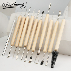 11-teiliges Sculpt Smooth ing Wax Polymer Carving Keramik Ton Tool Kit Set für Keramik & Skulptur Modellierung Kunst bedarf