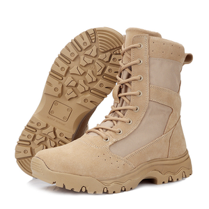 Trọng Lượng Nhẹ Thoáng Khí Ngoài Trời Nhà Máy Da Lộn Không Thấm Nước Da Khởi Động OEM ODM Tùy Chỉnh Người Đàn Ông Của Chiến Thuật Khởi Động - Product Image 3