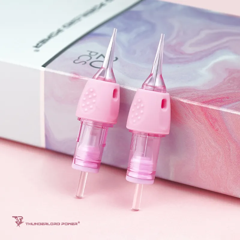 Bio maser Made Universal Permanent Makeup Nadeln Tattoo Cartridge Nadel Premium Qualität Dünnere Spitze Augenbrauen Nadeln Silikon