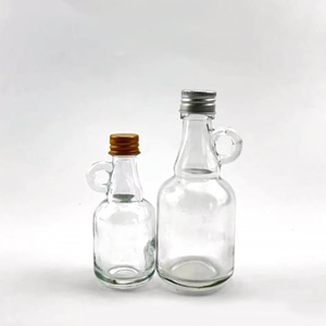 Wholesale 250 ML 500 ML <strong>1L</strong> Glass Maple Syrup Containers Gallon Jugs with Tiny Handle - Product Image 5