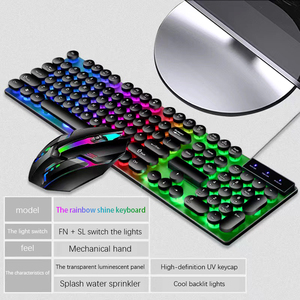 Kit de ordenador de escritorio OEM, Teclado Y ratón para Gamer, con cable Usb, Klavye, Rgb, retroiluminación, ratón Y Teclado - Product Image 4