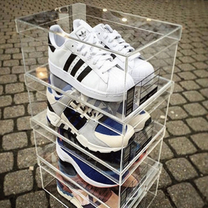 Nhà Sản Xuất Bán Trực Tiếp Trọng Lượng Nhẹ <span class=keywords><strong>Acrylic</strong></span> <span class=keywords><strong>Display</strong></span> Box Tùy Chỉnh Rõ Ràng <span class=keywords><strong>Acrylic</strong></span> Extra Large <span class=keywords><strong>Shoe</strong></span> Box - Product Image 2